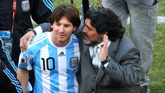 El mensaje de Lionel Messi para Maradona: "Mi familia y yo te queremos ver  bien" | Goal.com