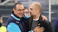 Maurizio Sarri Pep Guardiola Napoli Manchester City 2017-18