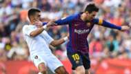 Ángel (Getafe) y Messi (Barcelona)