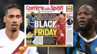 Chris Smalling Romelu Lukaku Corriere dello Sport