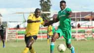 NORMAN WERUNGA of Zoo Kericho vs KENNETH MUGUNA of Gor Mahia.