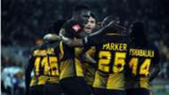Kaizer Chiefs celebrate Eric Mathoho goal
