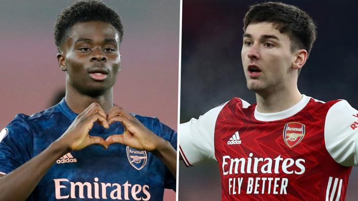 Saka Tierney Arsenal 2021