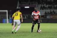 Kelantan's Morgaro Gomis (right) playing against Selangor 25/2/2017
