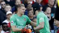 Bernd Leno Petr Cech Arsenal 2018-19