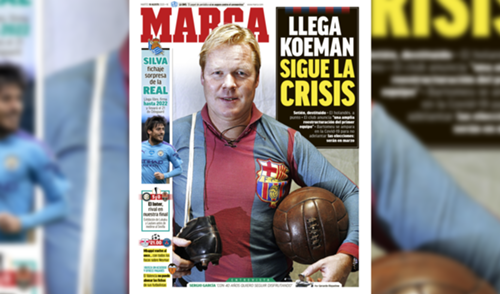 ماركا - أزمة برشلونة وعودة سيلفا لليجا