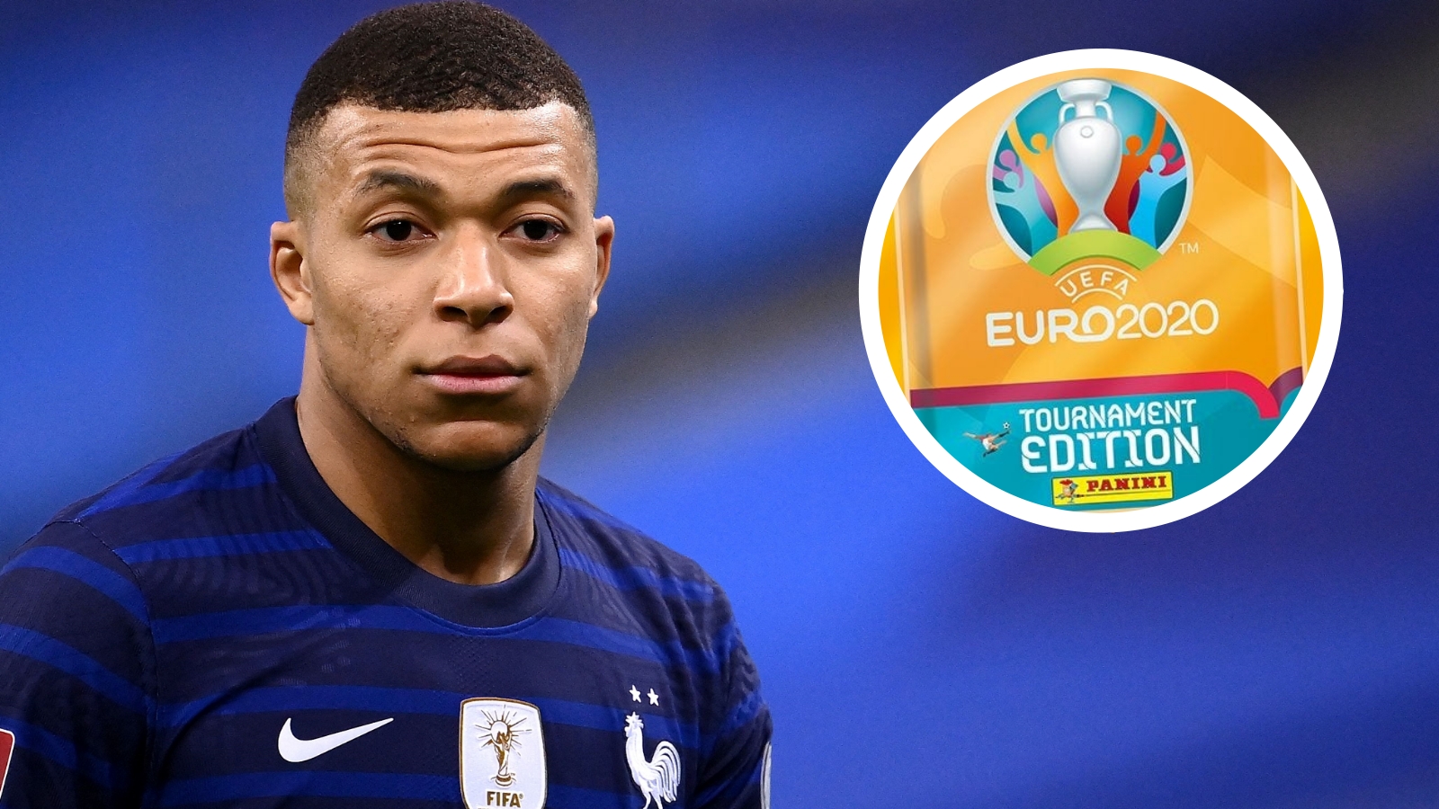 Mbappe Ronaldo Panini Euro 2020 Tournament Edition Leeralbum & 6 Stickern