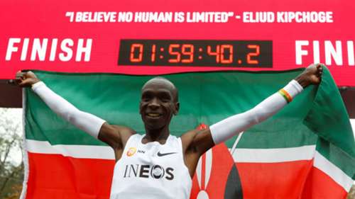 Eliud Kipchoge breaks record for Kenya.