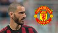 Leonardo Bonucci AC Milan 2017-18 Man Utd