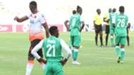 Kenneth Muguna of Gor Mahia v RS Berkane.