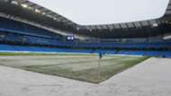 Manchester City Etihad Stadium Snow