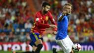 Gerard Pique Ciro Immbile Spain Italy WC Qualifiers