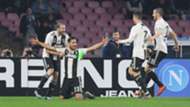 Juventus Emre Can celebrating Napoli