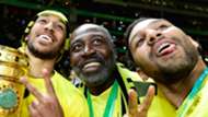 Aubameyang Family Dortmund Frankfurt German Cup Final 05272017