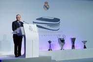 Florentino Pérez in the act of the 'Insignias 2018'