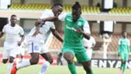 Duke Abuya of Kariobangi Sharks v Ephrem Guikan of Gor Mahia.