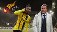 Pierre Emerick Aubameyang Hans Joachim Watzke Borussia Dortmund 17052017