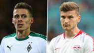 Thorgan Hazard Timo Werner Gladbach RB Leipzig