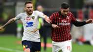 Majer Theo Hernandez Milan Lecce Serie A