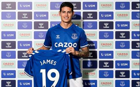 OFFICIAL: James Rodriguez Joins Everton From Real Madrid