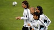 Sergio Ramos Dani Parejo Fabio Cannavaro Raul Real Madrid 2009