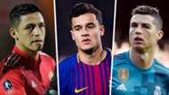 Alexis Sanchez Philippe Coutinho Cristiano Ronaldo