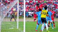John Bocco scores for Simba Sc vs Mwadui FC.