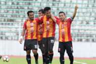Sime Darby FC players celebrating their goal against Shahzan Muda 6/2/2017