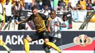 Daniel Cardoso and Thembinkosi Lorch Orlando Pirates and Kaizer Chiefs