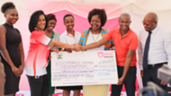 Esther-Passaris FKF President Nick Mwendwa Doris Petra and Robert Muthomi.