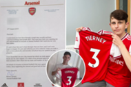 Gift from Kieran Tierney to Jack Staniard