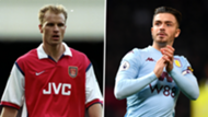 Dennis Bergkamp Arsenal Jack Grealish Aston Villa