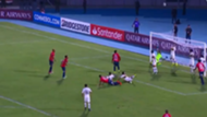 CAPTURA TV Atajada Andrada Jorge Wilstermann Boca Copa Libertadores 05032019