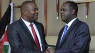 Sports CS Rashid Echesa and Hassan Wario.