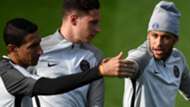 Di Maria Draxler e Neymar PSG treino 26 09 17