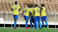 Western Stima players celebrate v Gor Mahia.