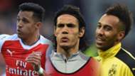 Edinson Cavani, PSG, Alexis, Aubameyang Split