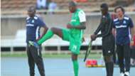 Zedekiah Otieno and Dennis Oliech of Gor Mahia.
