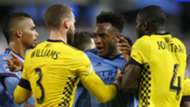 Rodney Wallace Josh Williams Jonathan Mensah New York City FC Columbus Crew