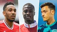 Pierre-Emerick Aubameyang, Nicolas Pepe, Mesut Ozil