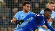Kyle Walker Kelechi Iheanacho Manchester City Leicester