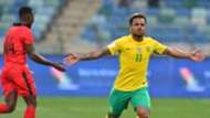 Kermit Erasmus celebrates his second Bafana goal