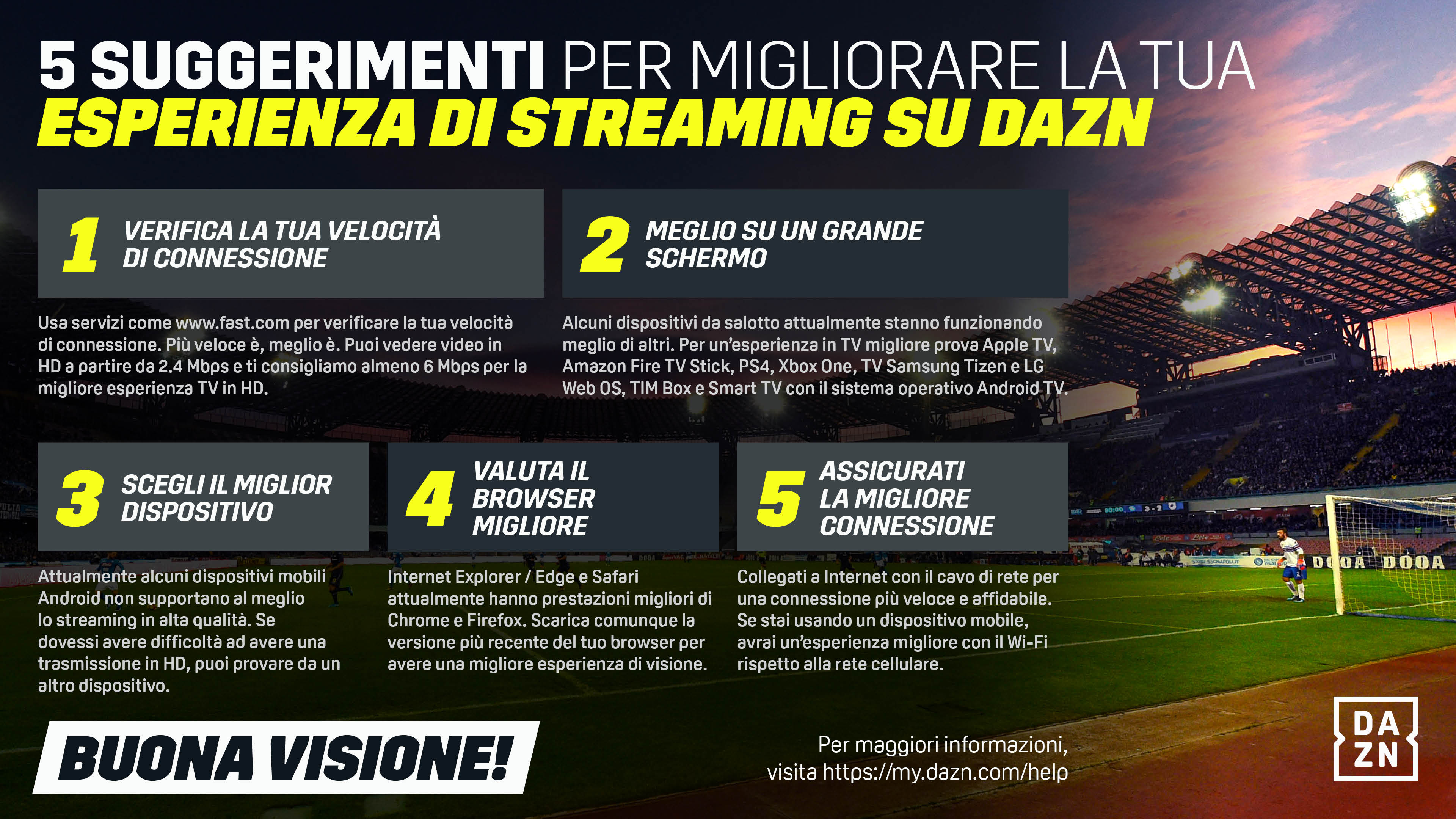 Come Vedere Dazn 5 Consigli Per Migliorare La Tua Esperienza Di Visione Goal Com