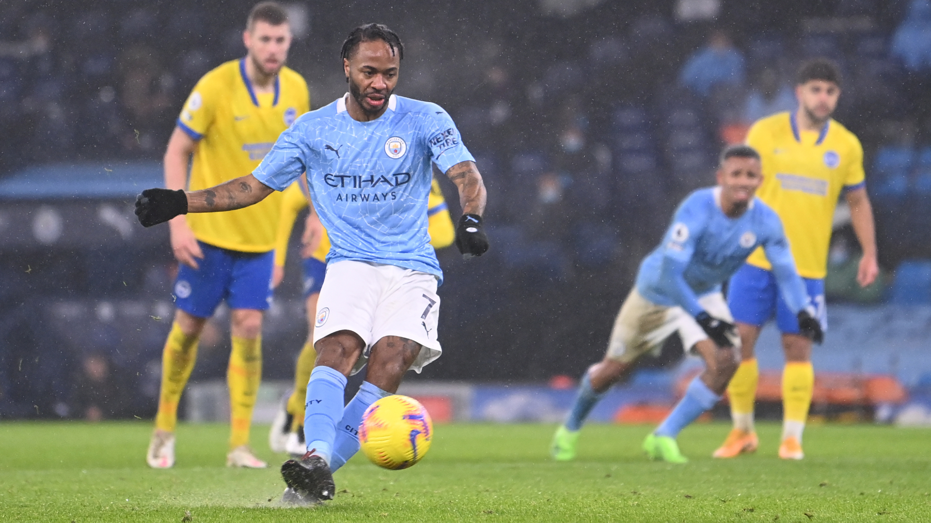 Man City Star Sterling Continues Penalty Misery With Brighton Miss Goal Com