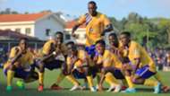 KCCA FC players celebrate.