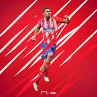 GFX Diego Costa Atletico Madrid Shirt Burst