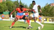 Michael Olunga of Kenya Harambee Stars v DR Congo.