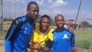 Oupa Manyisa in Mamelodi Sundowns kit