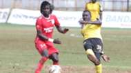 Wadri William of Bandari FC vs Humprey Mieno of Tusker FC.