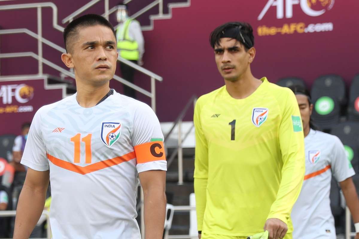 2022 World Cup Qualifiers Sunil Chhetri Becomes First Indian International To Score A Goal In Three Different Decades Goal Com Leading Goal Scorer World Cup 2022